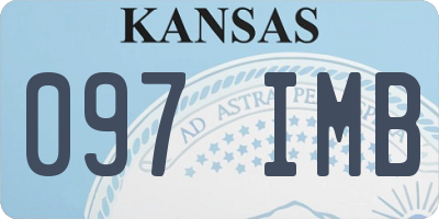 KS license plate 097IMB