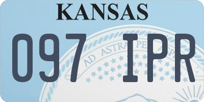 KS license plate 097IPR
