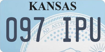 KS license plate 097IPU