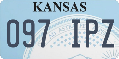 KS license plate 097IPZ