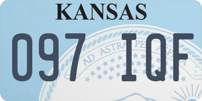 KS license plate 097IQF