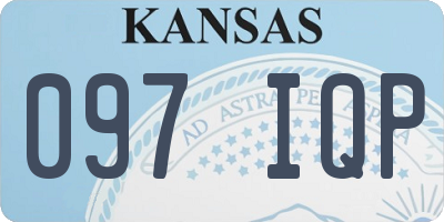 KS license plate 097IQP