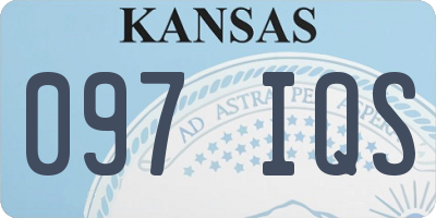 KS license plate 097IQS