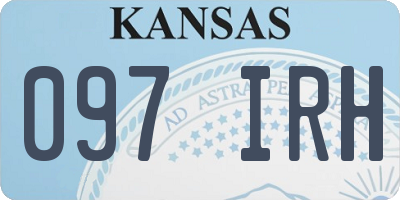 KS license plate 097IRH