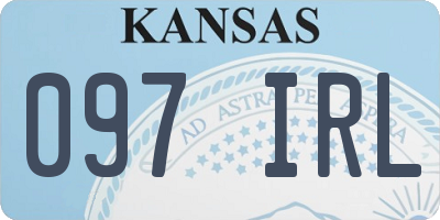KS license plate 097IRL