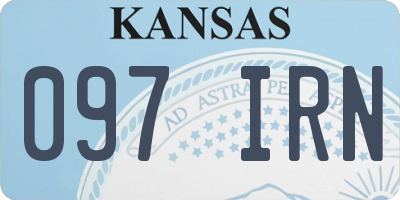 KS license plate 097IRN