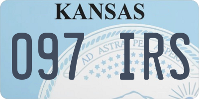 KS license plate 097IRS