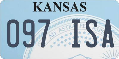 KS license plate 097ISA