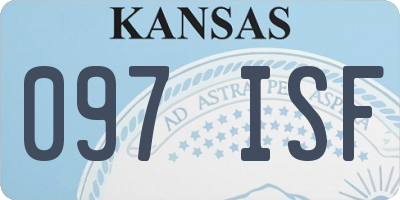 KS license plate 097ISF