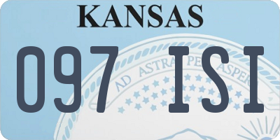 KS license plate 097ISI