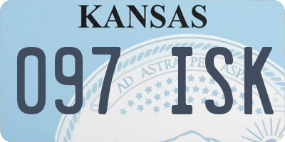 KS license plate 097ISK