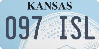 KS license plate 097ISL