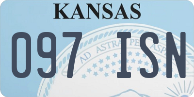 KS license plate 097ISN