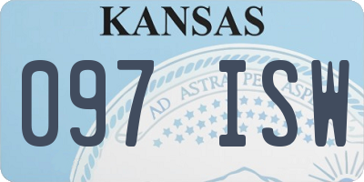 KS license plate 097ISW