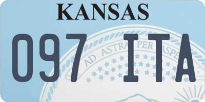 KS license plate 097ITA