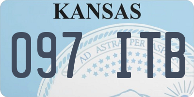 KS license plate 097ITB