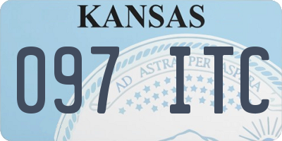 KS license plate 097ITC
