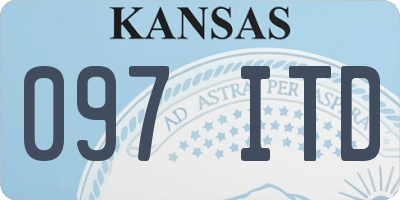 KS license plate 097ITD