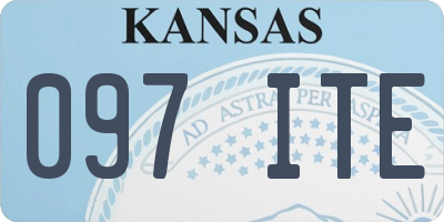 KS license plate 097ITE