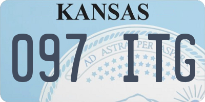 KS license plate 097ITG