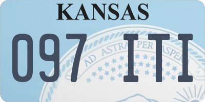 KS license plate 097ITI