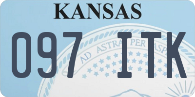 KS license plate 097ITK