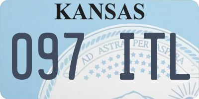 KS license plate 097ITL