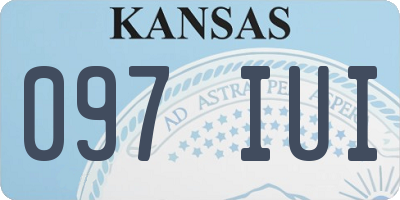 KS license plate 097IUI