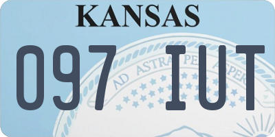 KS license plate 097IUT