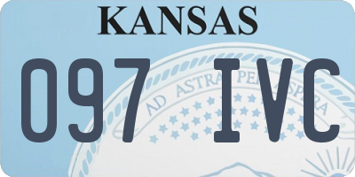 KS license plate 097IVC
