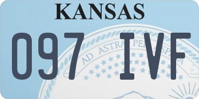 KS license plate 097IVF