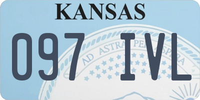 KS license plate 097IVL
