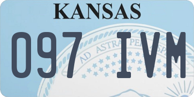 KS license plate 097IVM