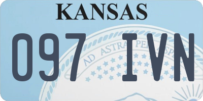 KS license plate 097IVN