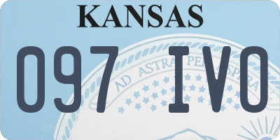 KS license plate 097IVO