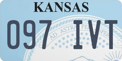 KS license plate 097IVT