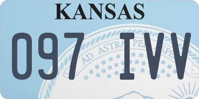 KS license plate 097IVV