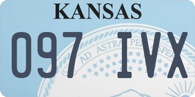 KS license plate 097IVX