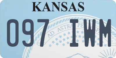 KS license plate 097IWM