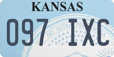 KS license plate 097IXC