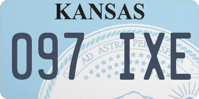 KS license plate 097IXE