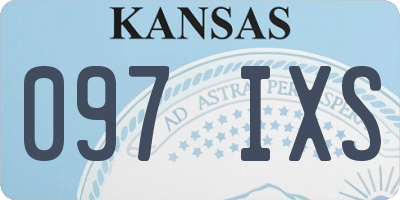 KS license plate 097IXS