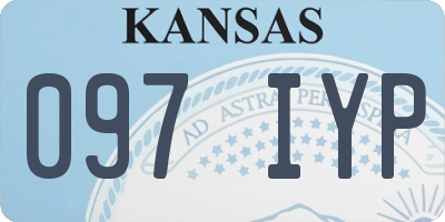 KS license plate 097IYP