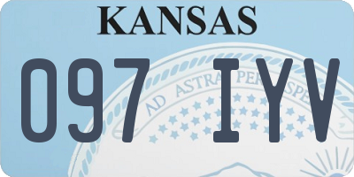 KS license plate 097IYV
