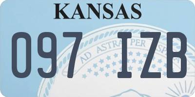 KS license plate 097IZB