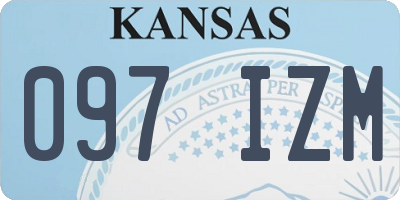 KS license plate 097IZM