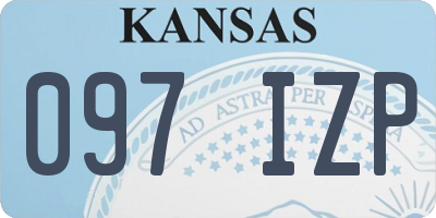KS license plate 097IZP