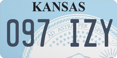 KS license plate 097IZY