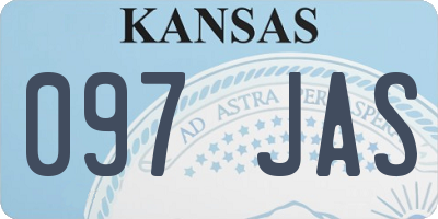 KS license plate 097JAS