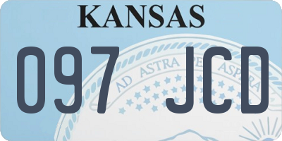 KS license plate 097JCD